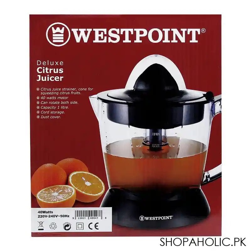 West Point Deluxe Citrus Juicer, 40W, 1L, WF-547 - Image 4