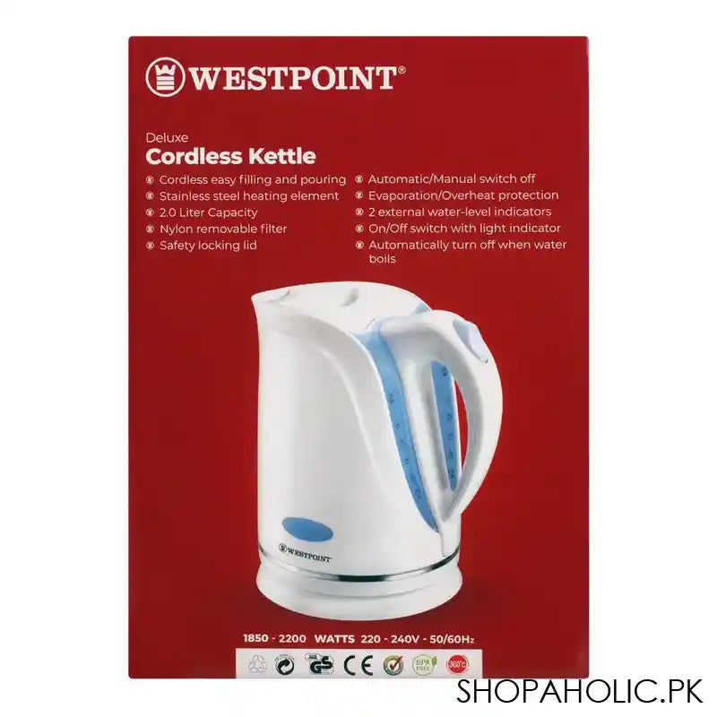 Kettle Point Device Buy West Point Deluxe Cordless Electric Kettle in Pakistan – Shopaholic.pk