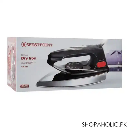 west point deluxe dry iron, 1000w, wf 672 image2