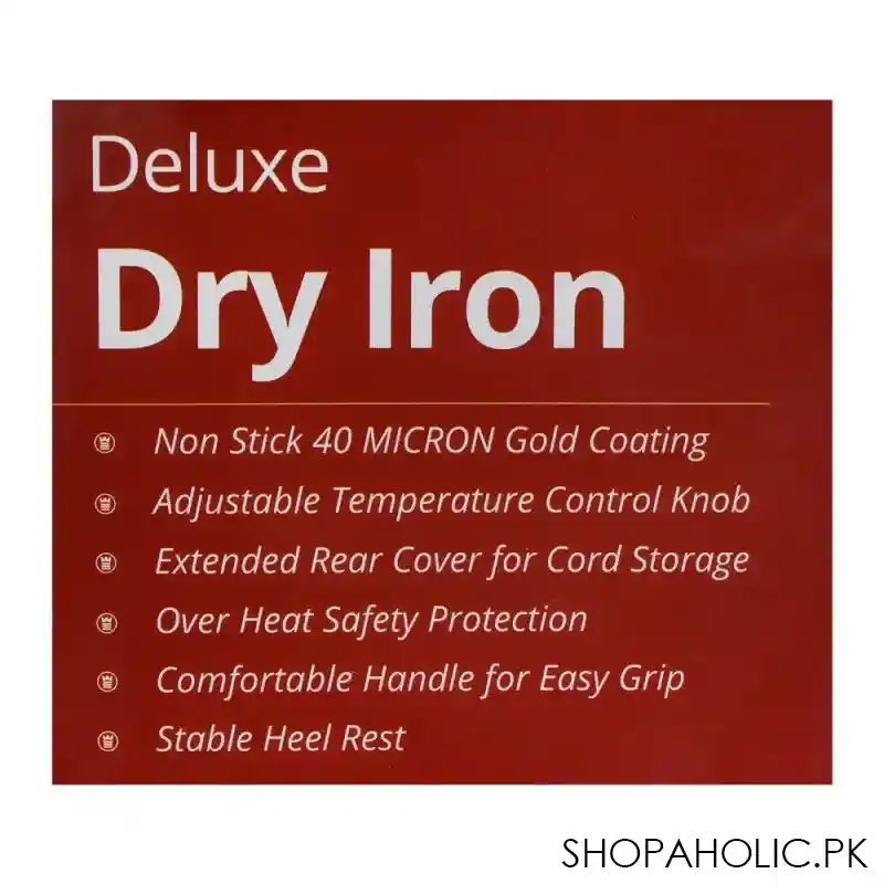 west point deluxe dry iron, 1000w, wf 80 b image4