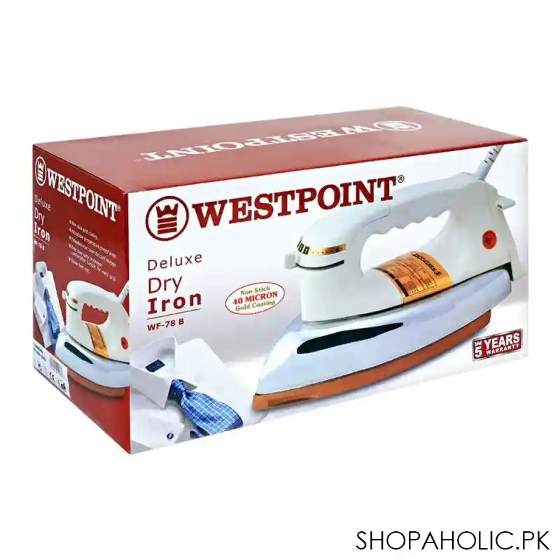 west point deluxe dry iron, non stick, wf 78 b image4