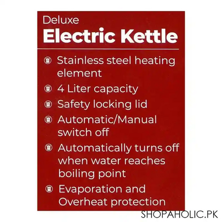 west point deluxe electric kettle, wf 6178 image4