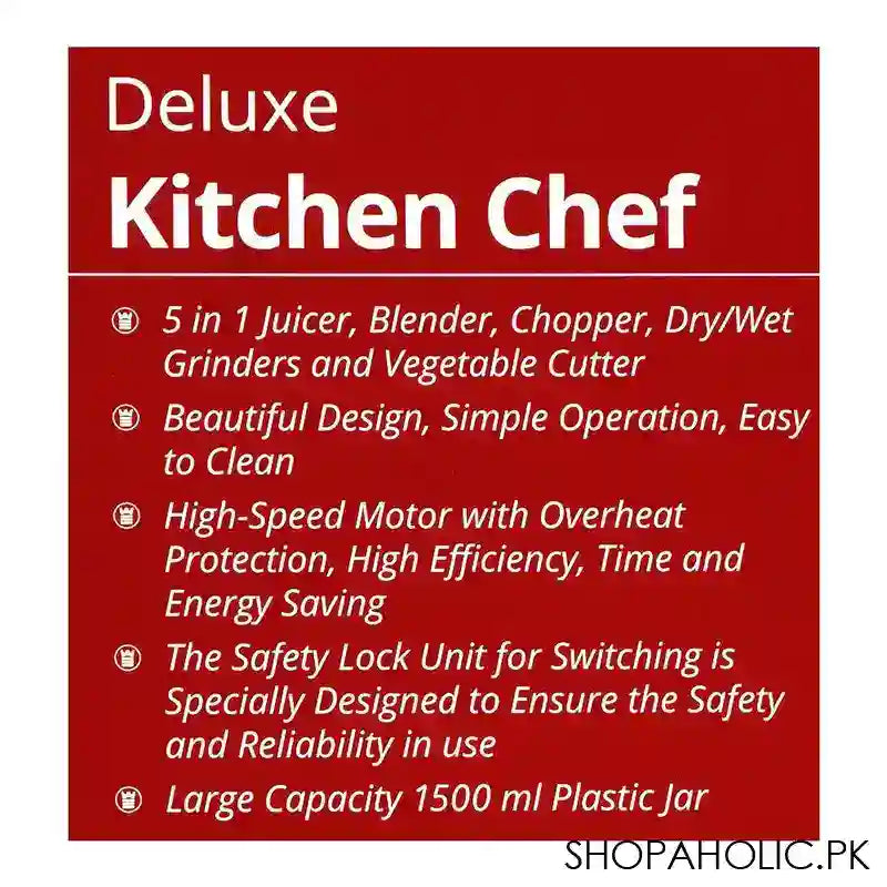 West Point Deluxe Food Processor, WF-5805 - Image 2