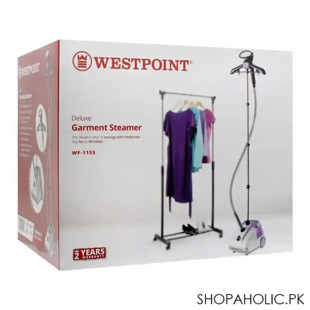 west point deluxe garments steamer, 1600w, wf 1155 image2