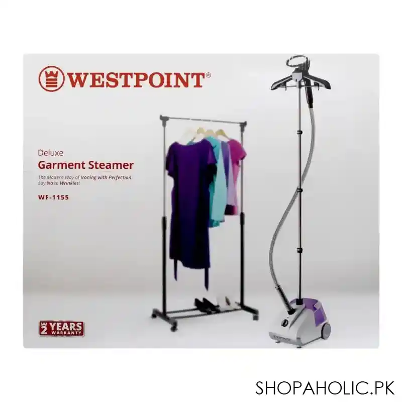 west point deluxe garments steamer, 1600w, wf 1155 image3