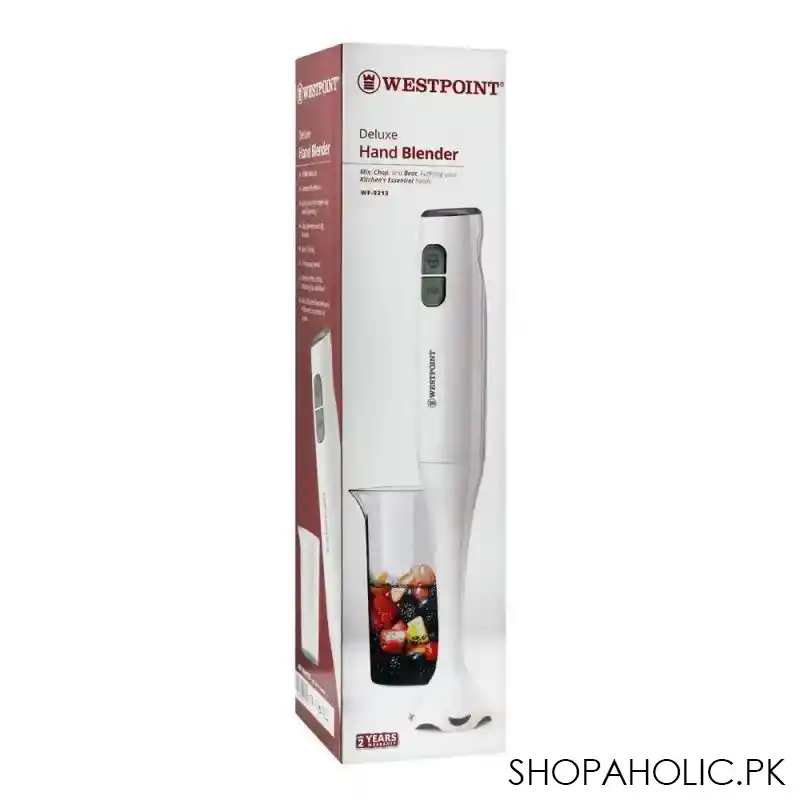 west point deluxe hand blender, 2 speed, 400w, wf 9213 image2