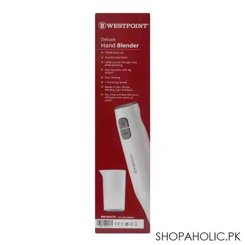 west point deluxe hand blender, 2 speed, 400w, wf 9213 image3