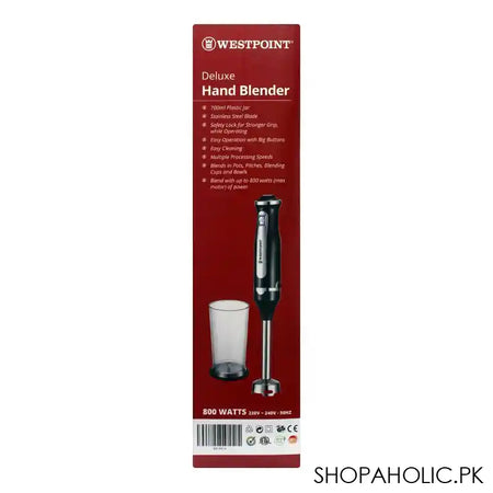 West Point Deluxe Hand Blender, 800W, WF-9914 - Image 4