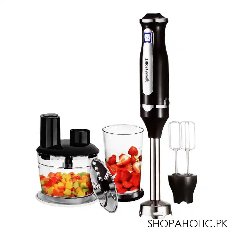 West Point Deluxe Hand Blender, Mixer + Whipper + Chopper, WF-9916 - Main Image