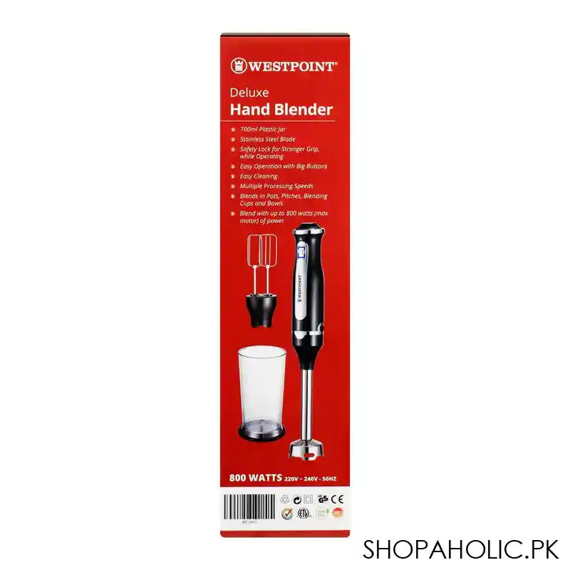 West Point Deluxe Hand Blender, Mixer + Whipper, WF-9915 - Image 3