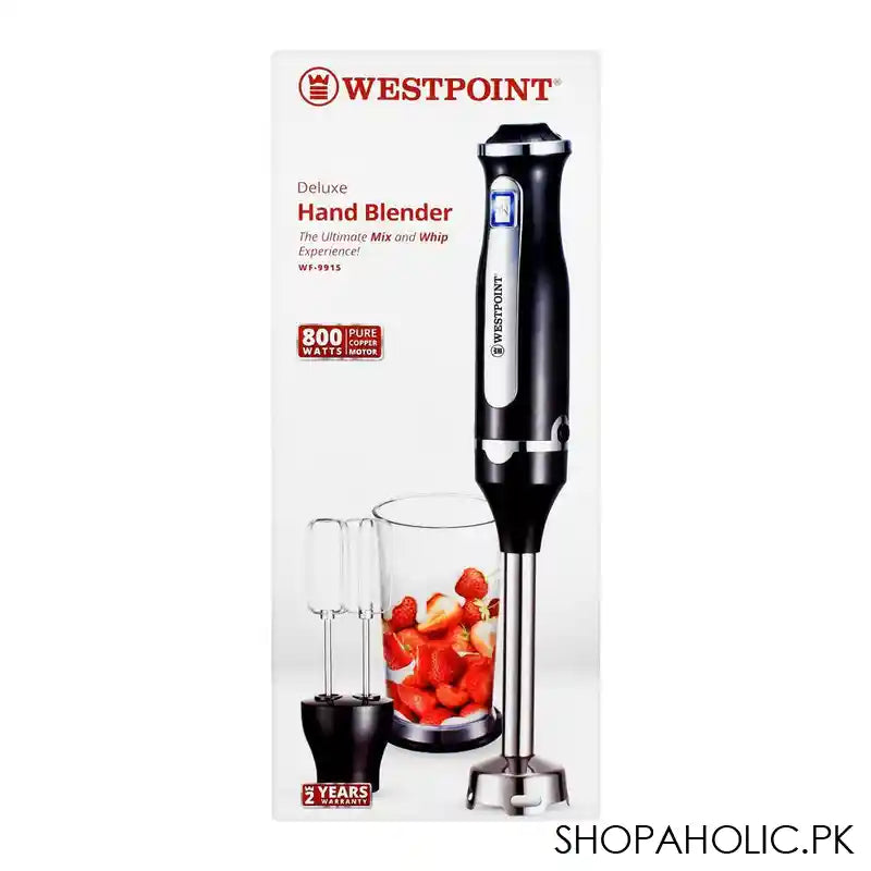 West Point Deluxe Hand Blender, Mixer + Whipper, WF-9915 - Image 4