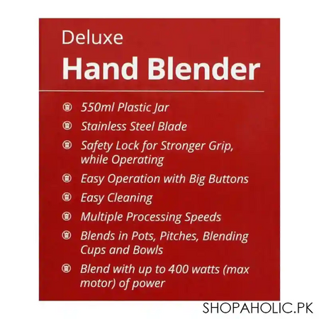 west point deluxe hand blender, multi speed, 400w, wf 9215 image4