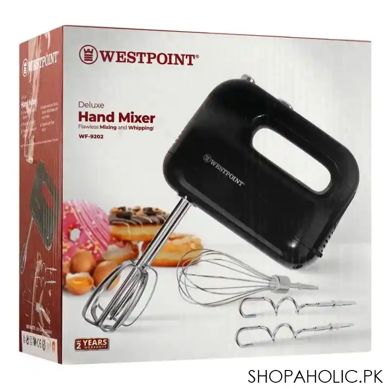 west point deluxe hand mixer, 200w, wf 9202 image2