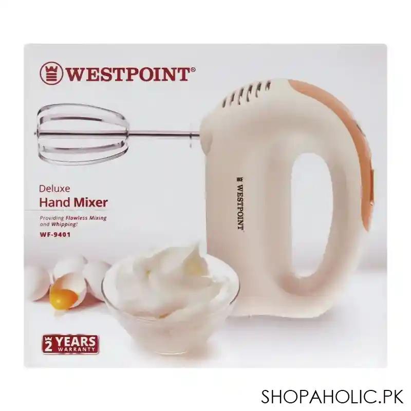 west point deluxe hand mixer, 3 speed, 200w, wf 9401 image3