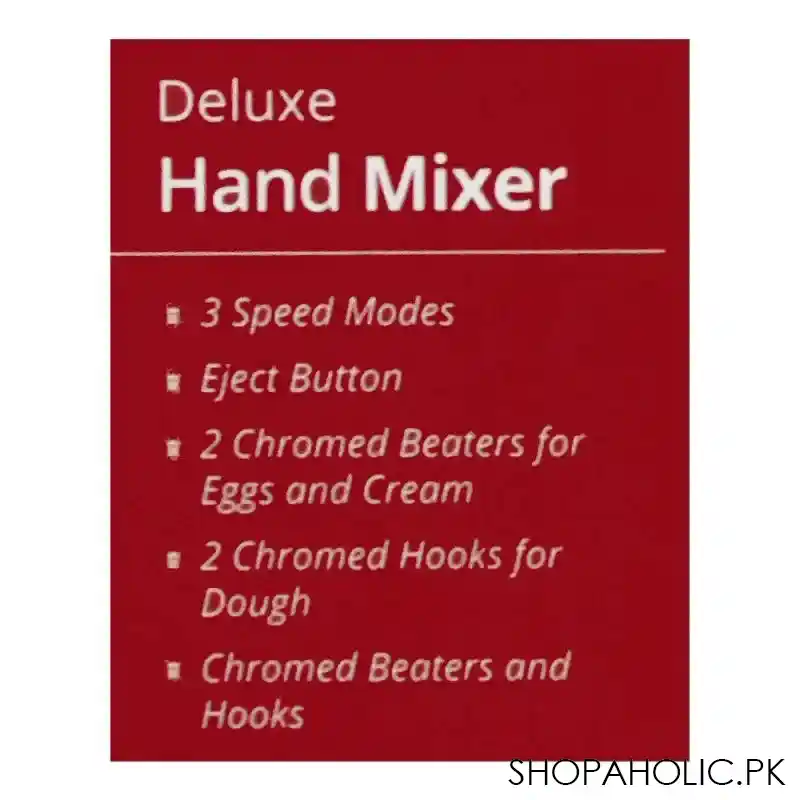 west point deluxe hand mixer, 3 speed, 200w, wf 9401 image5