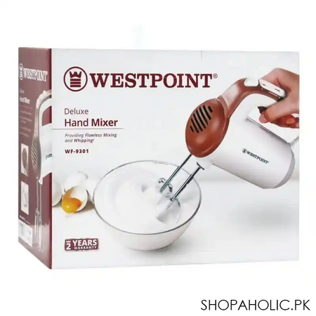 west point deluxe hand mixer, 5 speed, 200w, wf 9301 image2