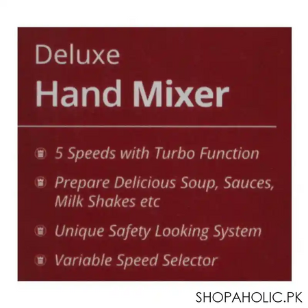 west point deluxe hand mixer, 5 speed, 200w, wf 9301 image4