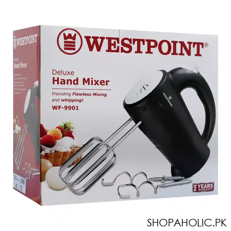 West Point Deluxe Hand Mixer, 5-Speed, 200W, WF-9901 - Image 3