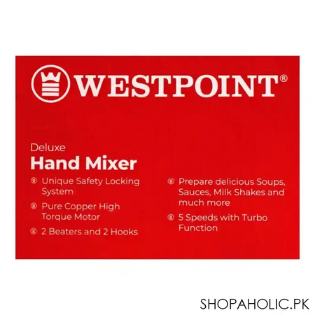 west point deluxe hand mixer, wf 9806 image3