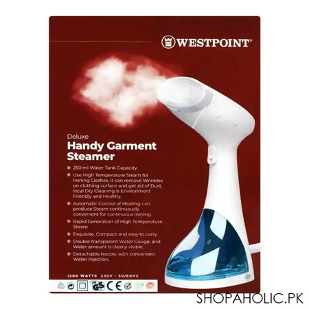 west point deluxe handy garments steamer, wf 1153 image3