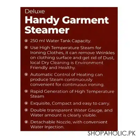 west point deluxe handy garments steamer, wf 1153 image4