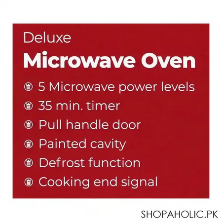 west point deluxe microwave oven, 20 liters, wf 822 image4