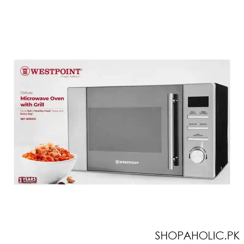west point deluxe microwave oven with grill, 28 liters, wf 830 image3