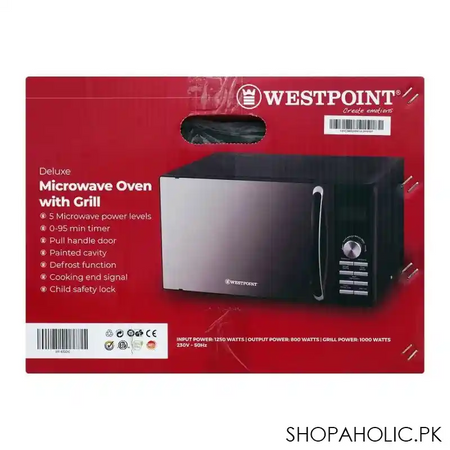 west point deluxe microwave oven with grill, 30 liters, wf 832dg image4