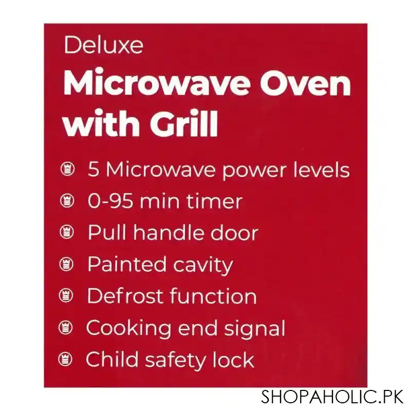west point deluxe microwave oven with grill, 30 liters, wf 832dg image5