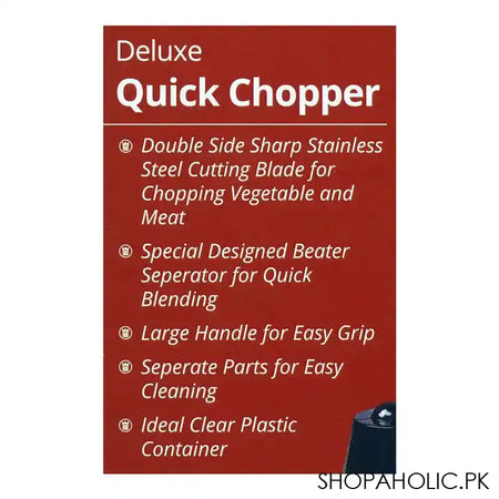 West Point Deluxe Quick Chopper, WF-04 - Image 3