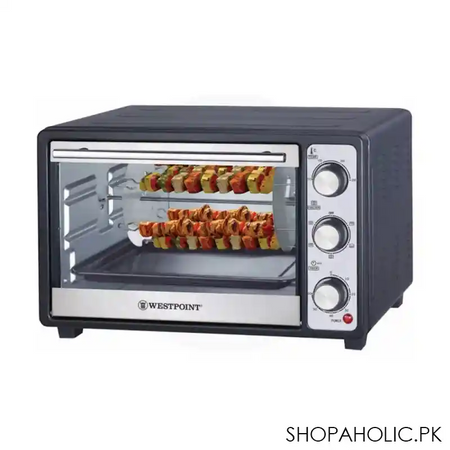 west point deluxe rotisserie oven with kabab grill, 30 liters, wf 2800rk main image