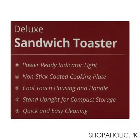 west point deluxe sandwich toaster, 900w, wf 6697 image5