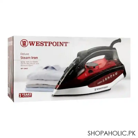 west point deluxe steam iron, 2000w, wf 2063 image2