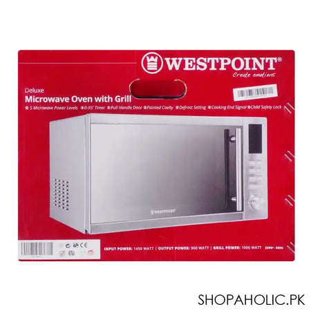 West Point Microwave Oven With Grill, 55 Liters, WF-851 - Image 3