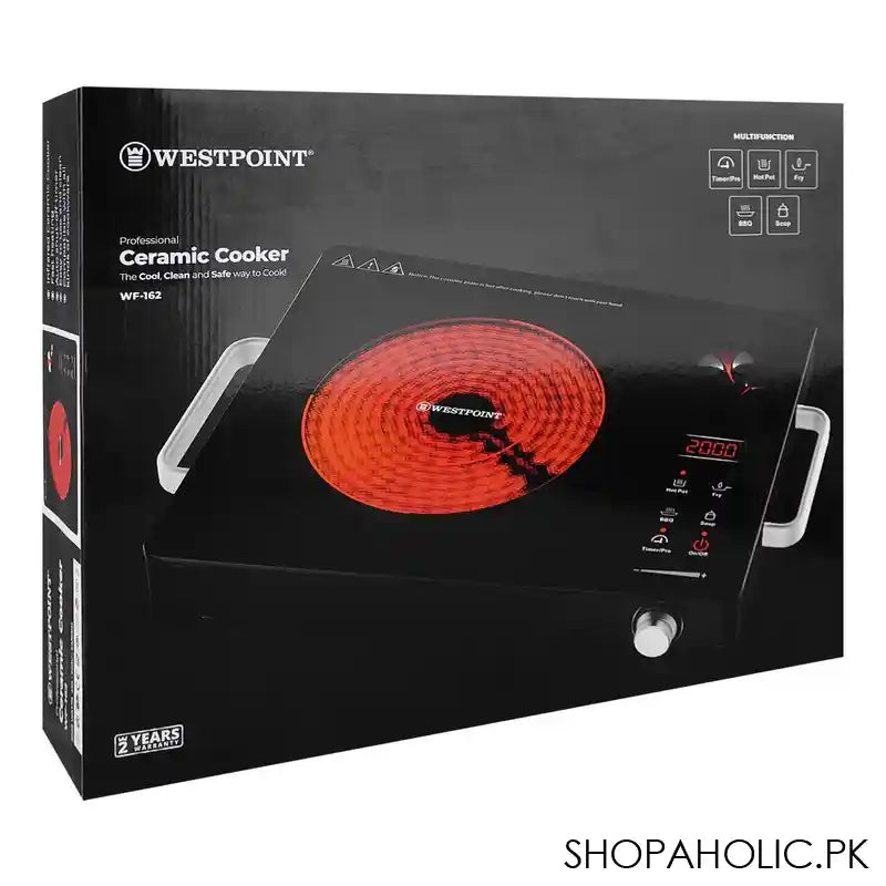 West Point Professional Ceramic Cooker, 2000W, WF-162 - Image 4