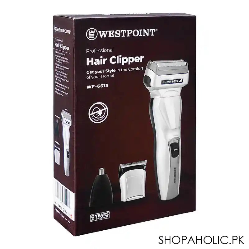 West Point Professional Hair Clipper, 100-240V, WF-6613 - Image 3