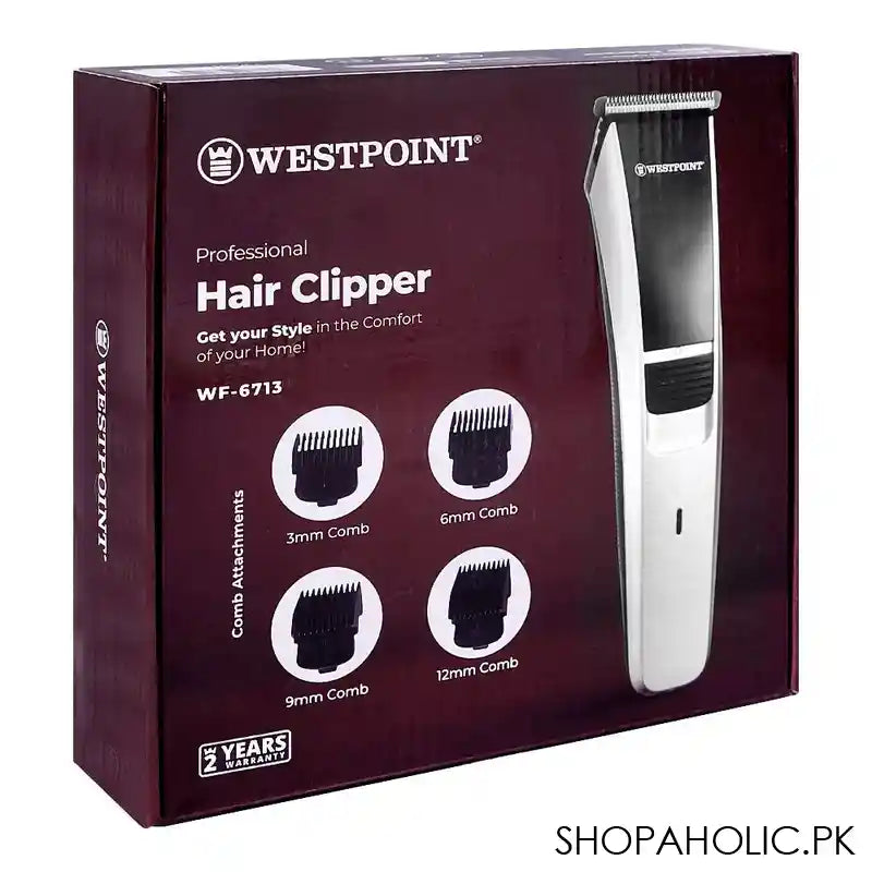 West Point Professional Hair Clipper, 100-240V, WF-6713 - Image 5