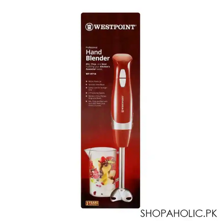 west point professional hand blender, 600w, 2 speed, wf 9714 image3