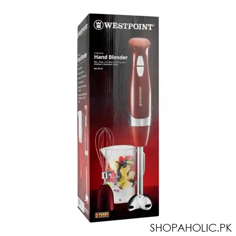 west point professional hand blender, 600w, 2 speed, wf 9715 image2