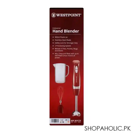 west point professional hand blender, 600w, 2 speed, wf 9715 image4