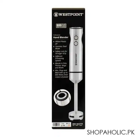west point professional hand blender, 800w, variable speed, wf 9935 image3