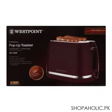 west point professional pop up toaster, wf 2589 image3