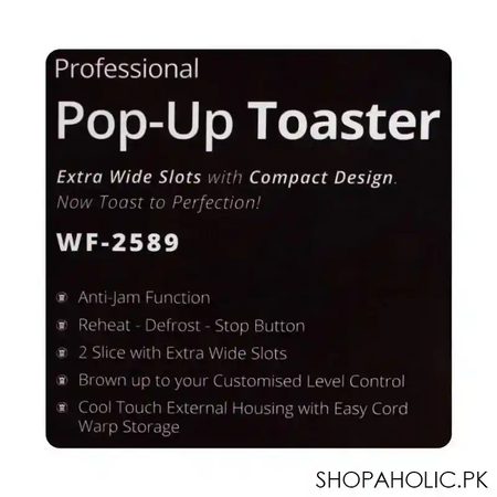 west point professional pop up toaster, wf 2589 image5