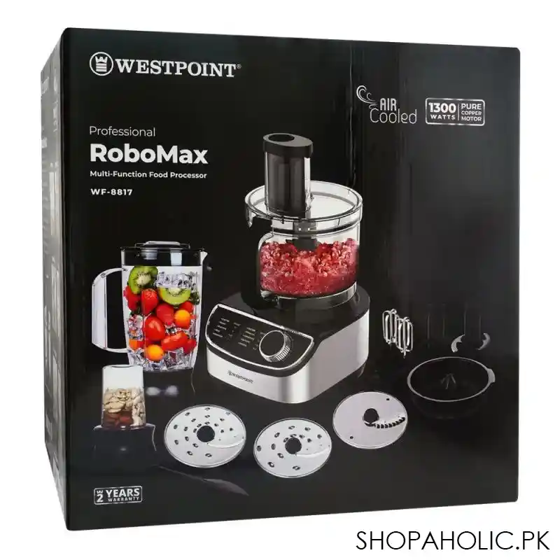 west point professional robomax food processor, 1300w, wf 8817 image2