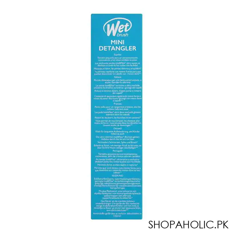 Wet Brush Mini Detangler Hair Brush, Black, BWR832BLAC - Image 4