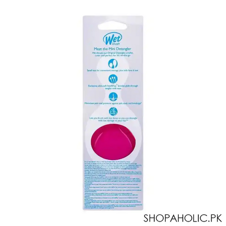 wet brush mini detangler hair brush pink, bwr832pink image4