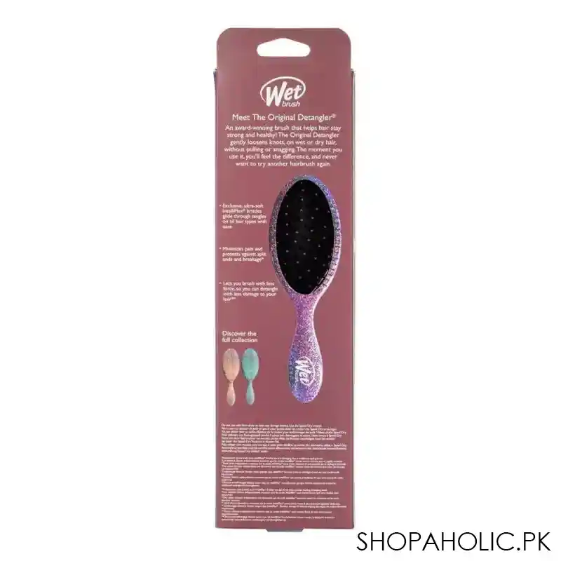 wet brush original detangler hair brush awestruck purple shimmer, bwr830awep image5