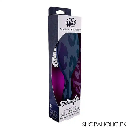 Wet Brush Original Detangler Hair Brush Safari Leopard Dark Grey, BWR830SAFLP - Image 2