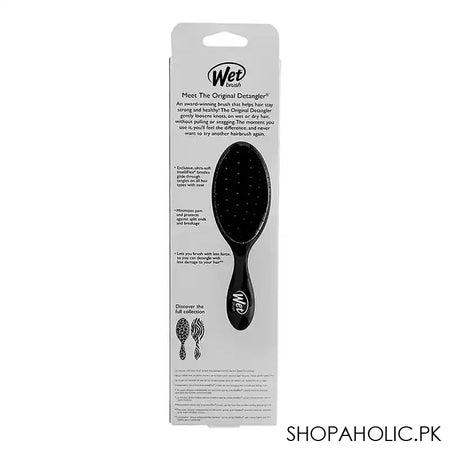 Wet Brush Original Detangler Hair Brush Safari Leopard Dark Grey, BWR830SAFLP - Image 3