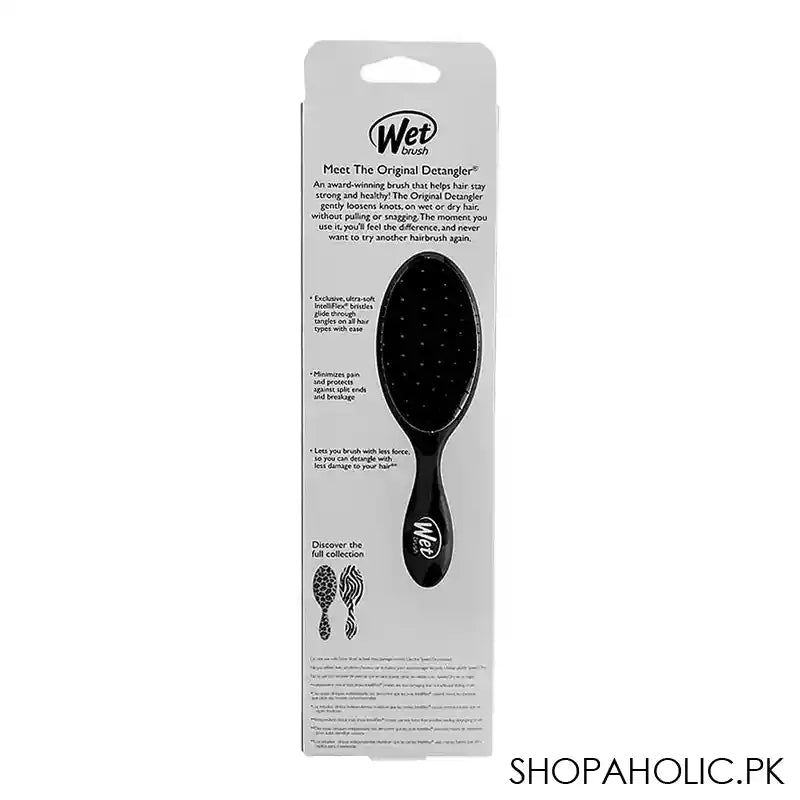 Wet Brush Original Detangler Hair Brush Safari Leopard Dark Grey, BWR830SAFLP - Image 3